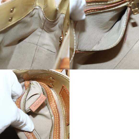 LOUIS VUITTON Monogram Vernis Reade PM Hand Bag Beige M91334 - Picture 12 of 12